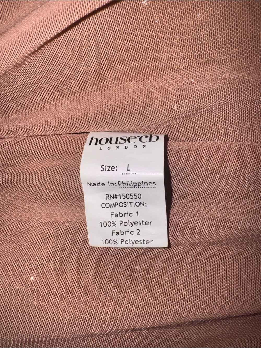 NWOT House of CB 'Alondra' Cafe Au Lait Beaded Maxi Dress sz L - Picture 12 of 14